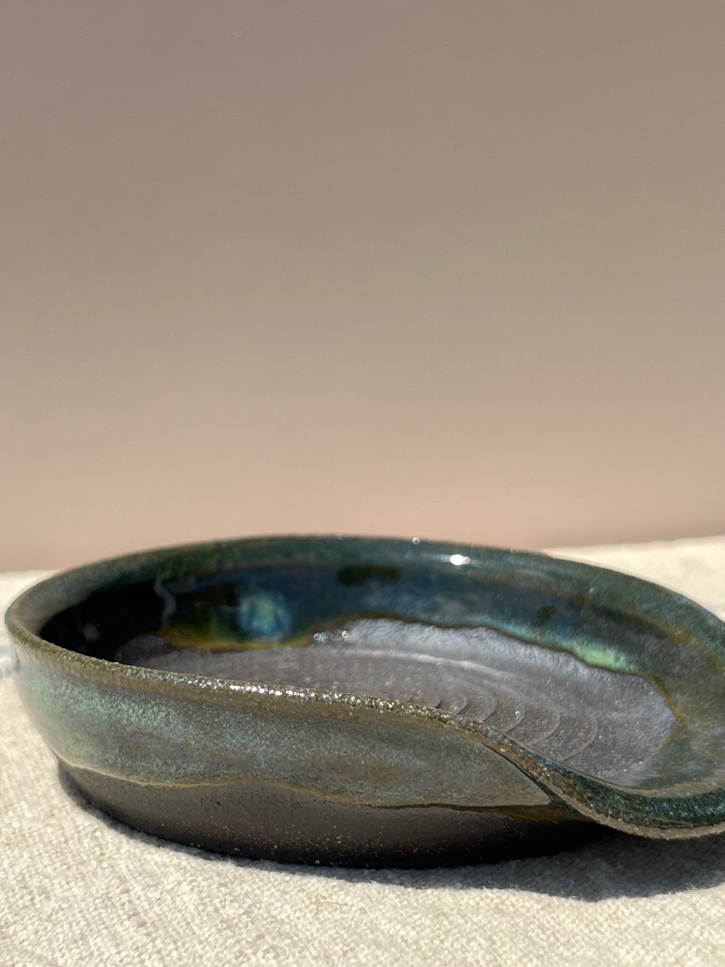 Moonstone spoon rest