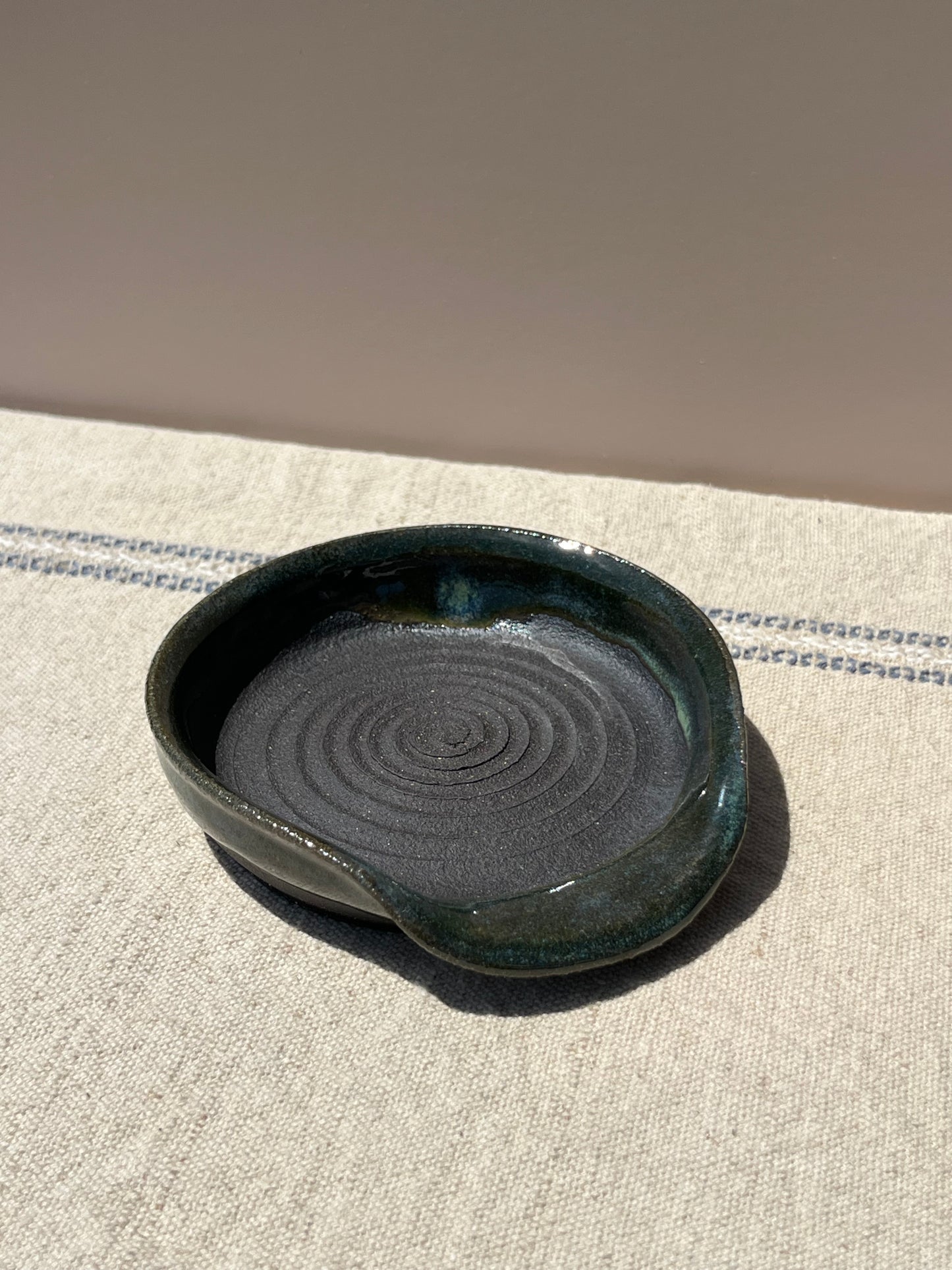 Moonstone spoon rest